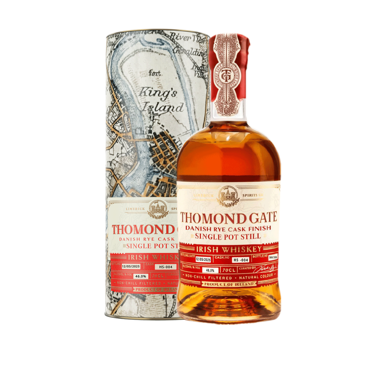 A bottle of Danish Rye Cask Finish - Single Pot Still - 46.0% - HS-004