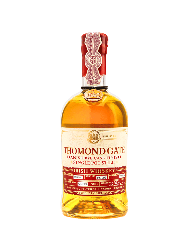 A bottle of Hlymrekr Saga - Danish Rye Cask Finish -HS-002 - Single Pot Still -58.91% 